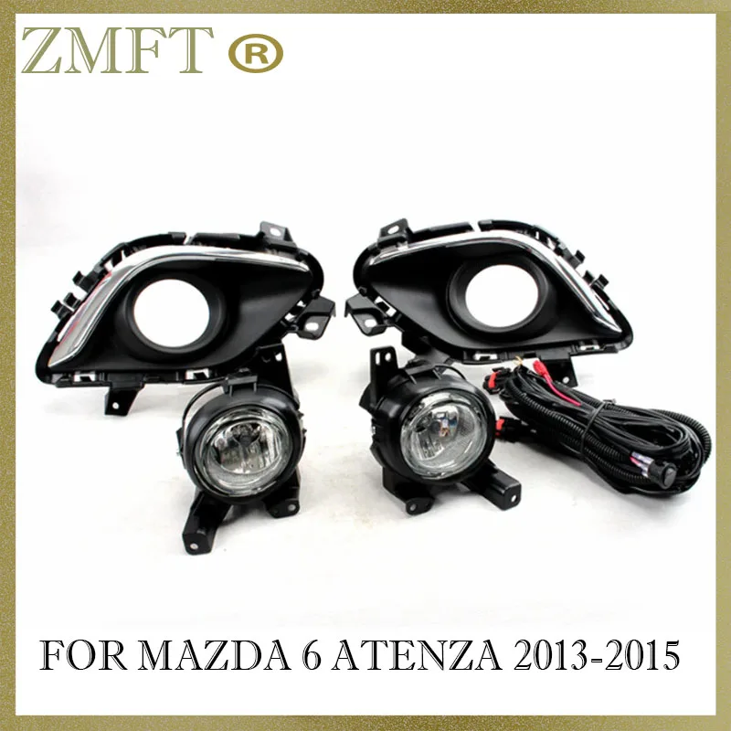 

1Set Car Replacement Fog Light Driving Lamp Assembly For Mazda 6 Atenza 2013 2014 2015 H11 12V 55W With Wiring Switch Harness