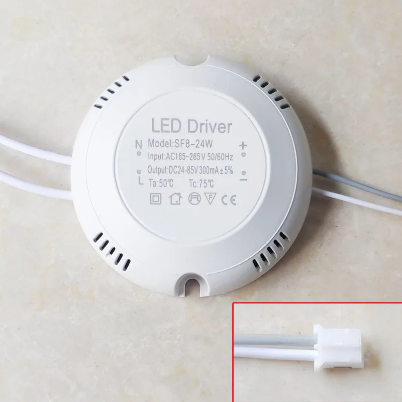 LED AC165-265V To DC 24-80V 60V-130V Powers Supply หลอดไฟสำหรับ LED โคมไฟเพดานโคมไฟ8W 12W 18W 24W 36W