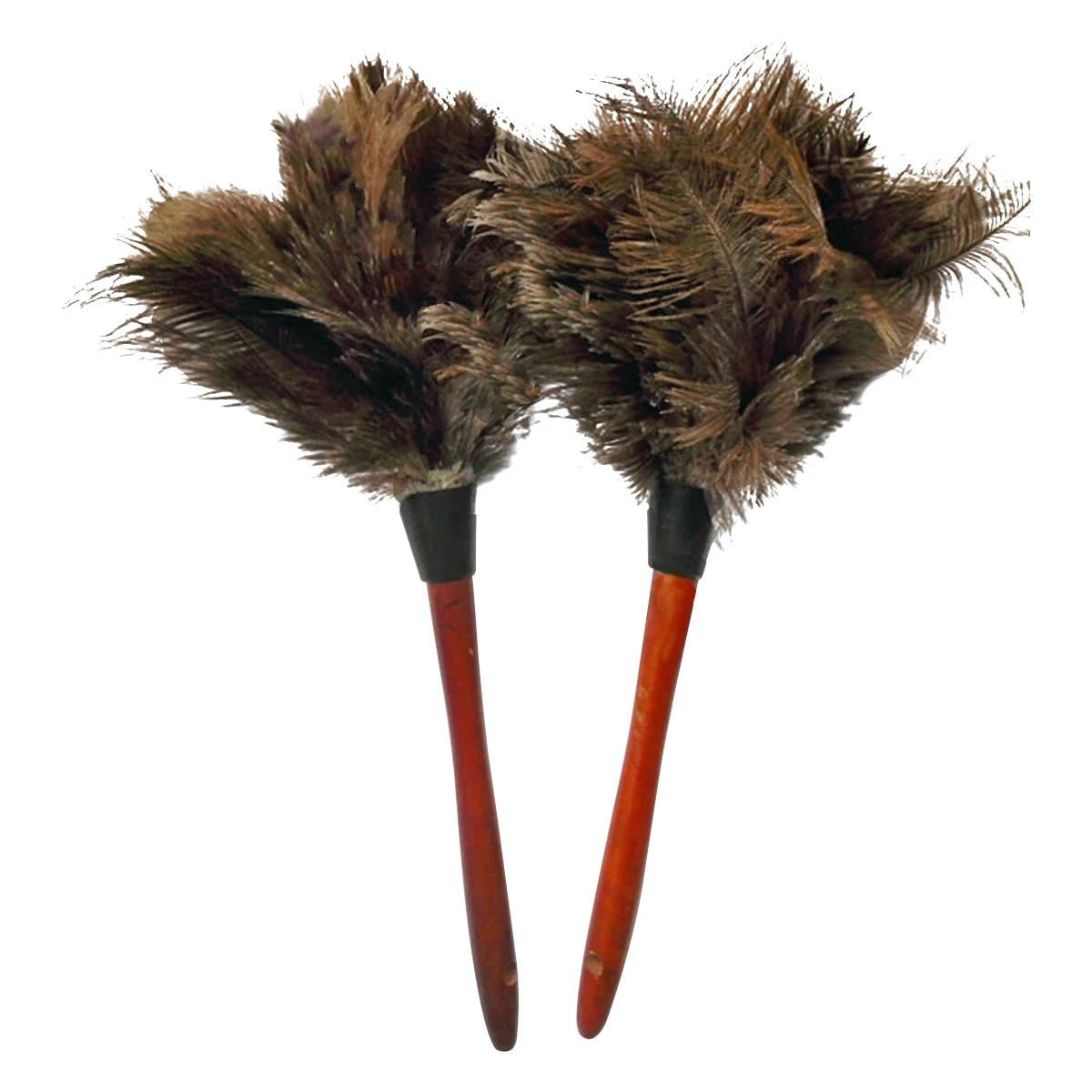 Anti-static Ostrich Feather Duster Wooden Handle Brush Cleaning Tool Protable Household Dusting Brush Cleaning