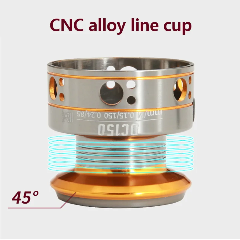 DC150 Carrete Spinning para agua dulce – arrastre potente - imagen 3