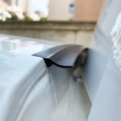 Car Styling DIY 1.6m Car Door Trunk Edge Seal Strips Rubber Weatherstrip Sealing Sticker Auto Trunk Trim Universal Accessories