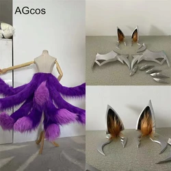 AGCOS LOL 코븐 아리 코스프레 소품, 할로윈 아리 테일