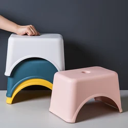 Thicken Plastic Square Stool Children's Low Stool Living Room Small Bench home Adult Change Shoes Stool Kids Gift