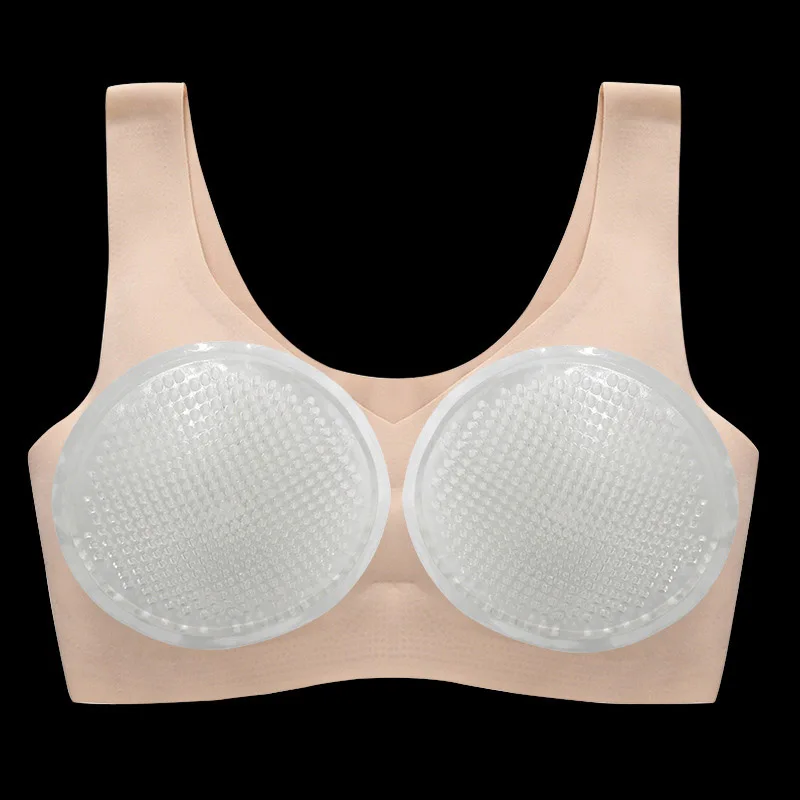 Removable Bikini Bra Insert Soft Honeycomb Silicone Chest Pads Transparent Push Up Swimsuit Bikini Breathable Chest Enhancers