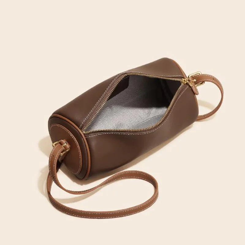 Underarm Bag 2024 New leather Fashion All-Match One Shoulder Messenger Bag High Quality Pillow bag mini bag cylinder bag