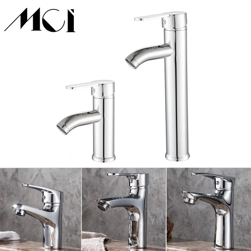 Stylish elegant Basin Sink Bathroom Faucet Deck Mounted Hot Cold Water Basin Mixer Taps Matte Plating Lavatory Sink Tap Crane