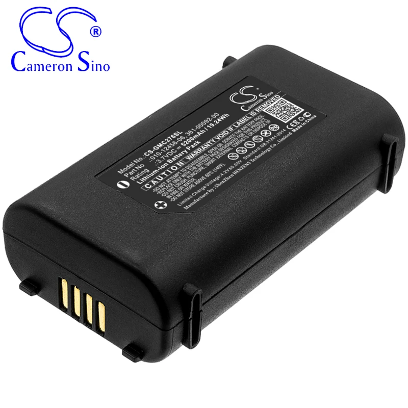 CameronSino Battery for Garmin GPSMAP 276Cx fits Garmin 010-12456-06 361-00092-00 GPS, Navigator battery 5200mAh 3.70V Li-ion