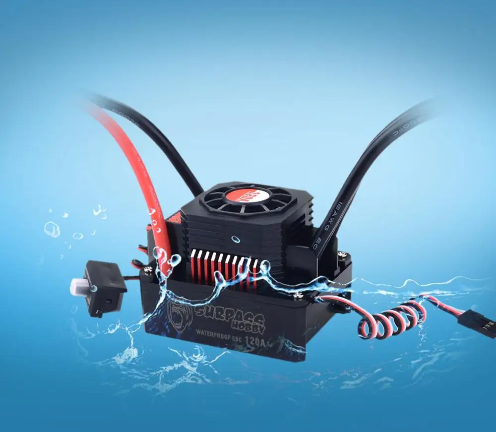 Overtreft Hobby Kk Esc Waterdichte 150a 120a 80a 60a 45a 35a 25a Borstelloze Snelheidsregelaars Voor 1/8 1/10 1/12 1/20 Rc Auto