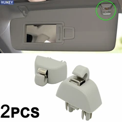 2pcs Inner Sun Visor Hook Clips Bracket for VW Volkswagen Passat Polo Up! Audi A6 C6 05-13 Skoda Citigo Rapid Seat MII Buckle