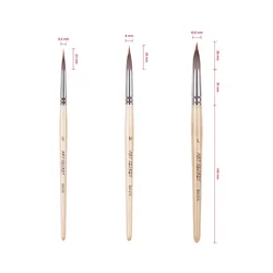 ArtSecret 1PC BW-216 Acrylic Art Watercolor Paint Brush Wooden Handle Synthetic Hair Artist Tool Supplies