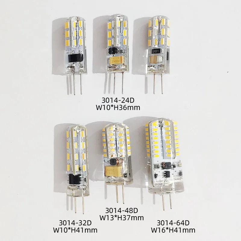 Dimmable Mini G4 LED COB Lamp 6W 10W 2835 3014Bulb AC DC 12V 220V Candle Lights Replace 30W 40W Halogen for Chandelier Spotlight