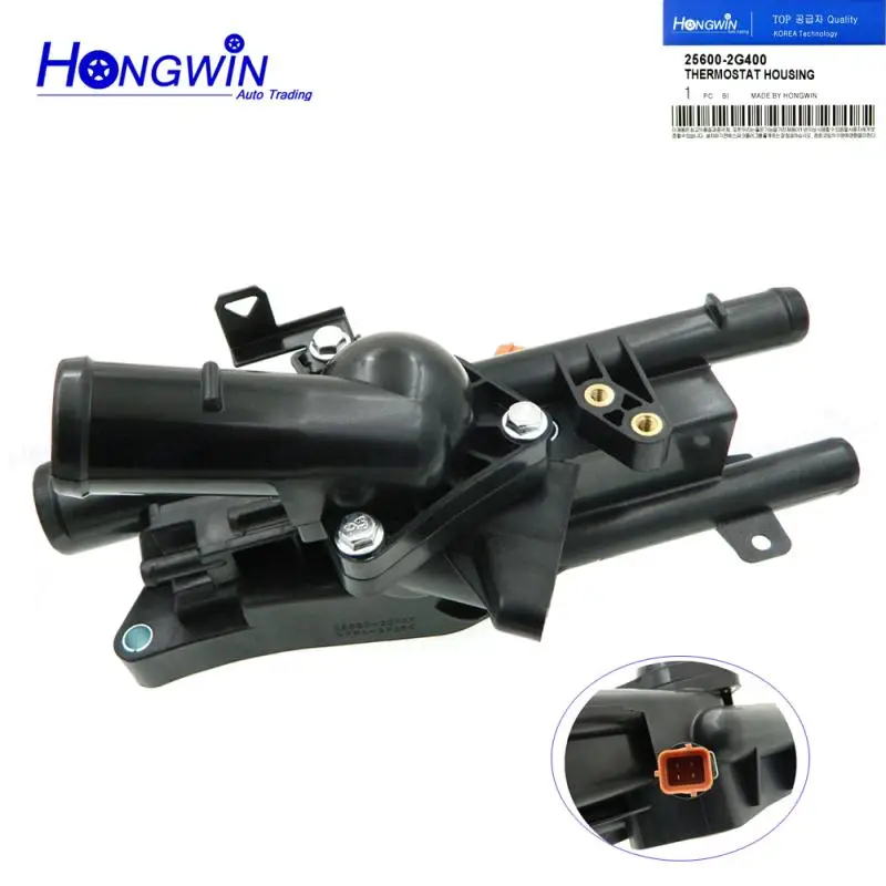 25600-2G400 Engine Coolant Temperature Control Assembly Thermostat Housing For Hyundai I35 I45 Santa Fe Kia Optima 256002G400