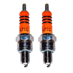 2pcs High Performance 3 Electrode Iridium Spark Plug 10mm For Scooter Atv Quads For GY6 50cc 110cc 125cc 150cc