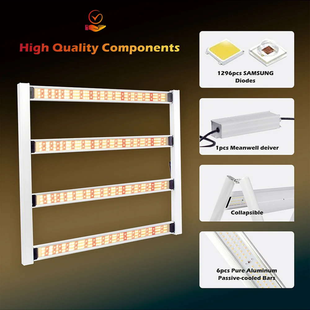 The New Samsung Full Spectrum LM218B Dimmable LED Plant Growth Lamp 2000/3000/5000W, Suitable for All Indoor Hydroponic Plants