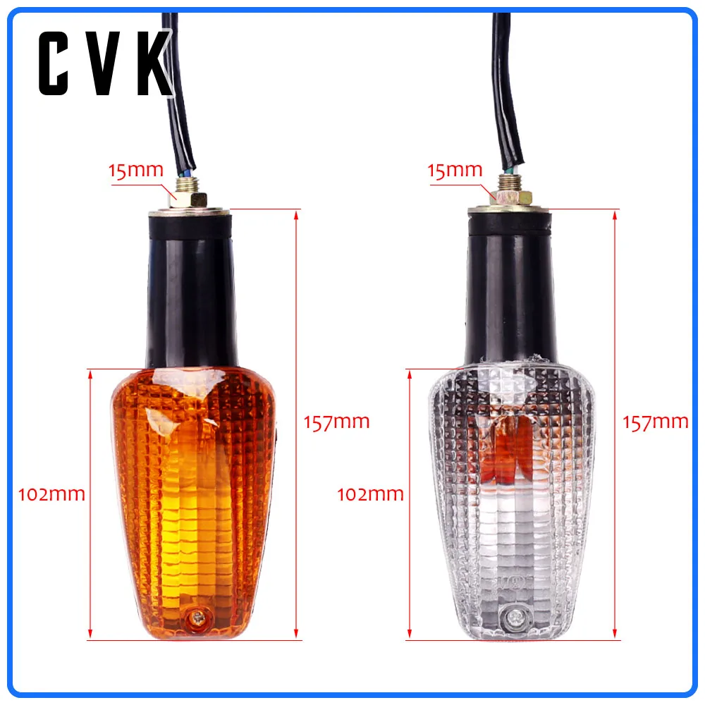 CVK 1 Pair steering lamp Cornering Turn Signals Indicator Light Front And Rear For HONDA CB400 1999-2004 CBR919 Hornet900 CB1300