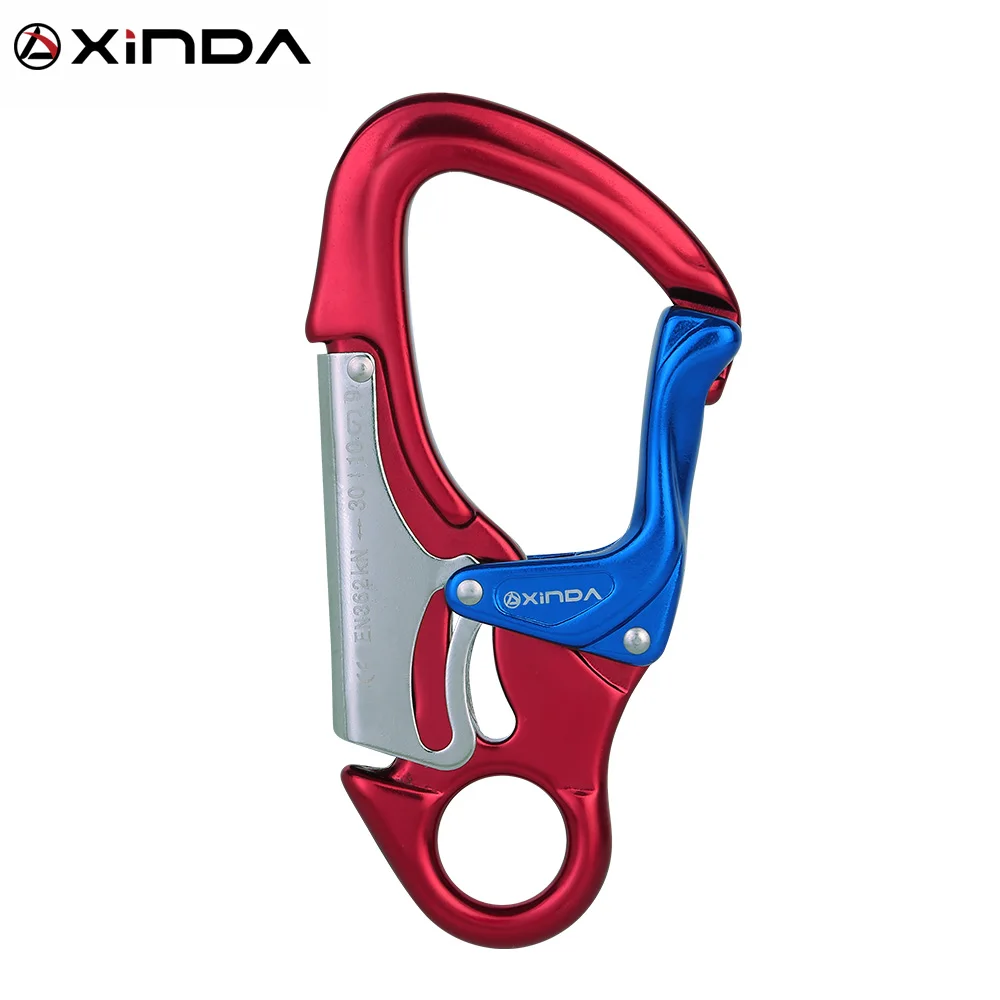 Xinda Outdoor Rock Climbing Carabiner 30KN Mountaineering downhill Safety hook Via Ferrata Buckle Working At Height  Equipment