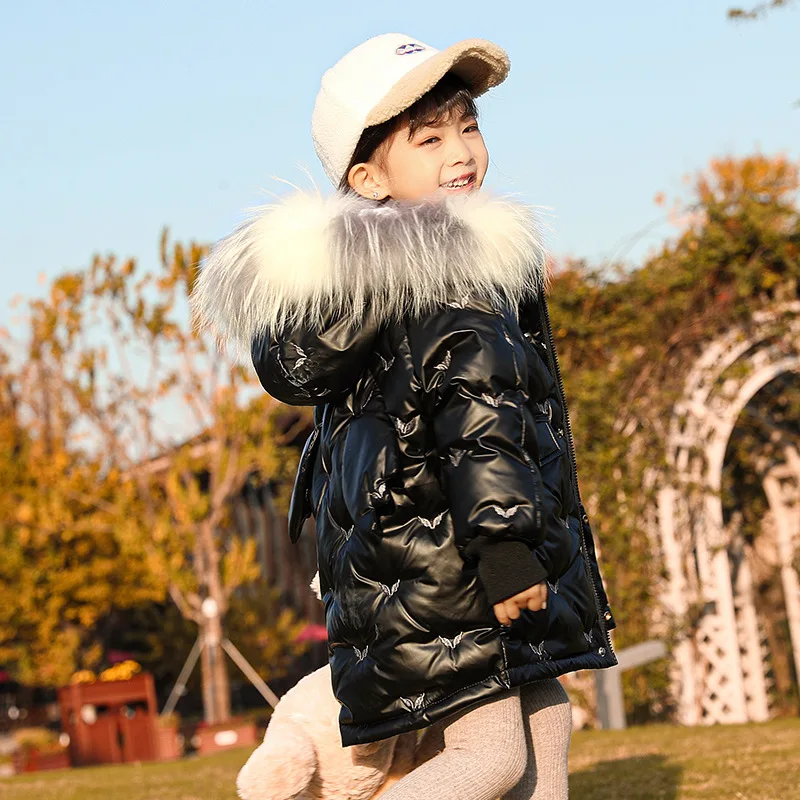 

Children's Outerwear Down Jacket Girls Middle And Long 2023 New Toddler Girls Wear Girls' Thickened Soft Warm Winter Coat 2-8y