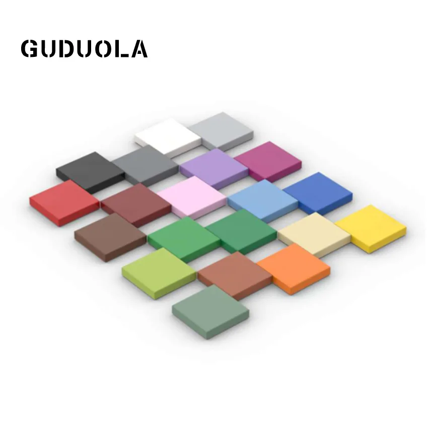 Guduola MOC Building Block 3068b Tile 2x2 with Groove Special Brick Toys Block Small Praticle Parts 80pcs/LOT