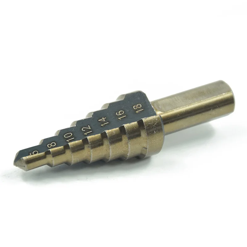 5-35/6-60/6-35/6-65/10-45/Inch 5pcs mm HSS Titanium Coated Step Drill Bit for Metal Wood ing Hole Cutter  Cone 