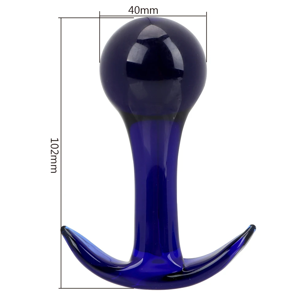 40mm Glass Butt Plug Anal Beads For Women Dildos Vaginal Ball Men Prostate Massager Female Masturbator Sex Toys Erotic Products