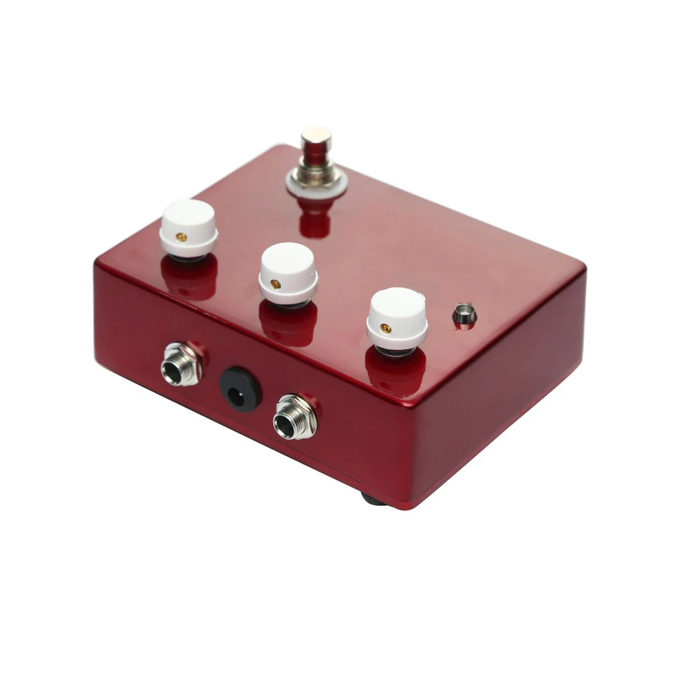 Without Logo Klon Overdrive Effect Pedal Red Aluminum Enclosure With White Knob Guitara Pedal For Musical Instrument Accessories