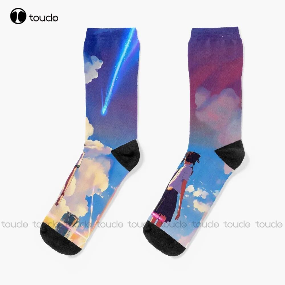 Kimmi no na wa// your name anime  Socks cool socks Personalized Custom Unisex Adult Teen youth Socks 360° digital print