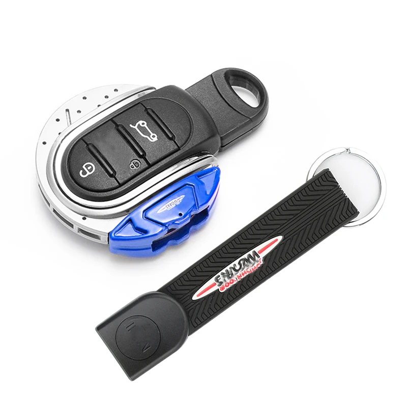 Gtinthebox Schlüsselhülle JCW Bremsscheiben-Form 3/4-Tasten-Schlüsselanhänger-Gehäuse mit Schlüsselring und Gürtelhalterung für MINI Cooper F55 F56 F57 F60 – Detail 10
