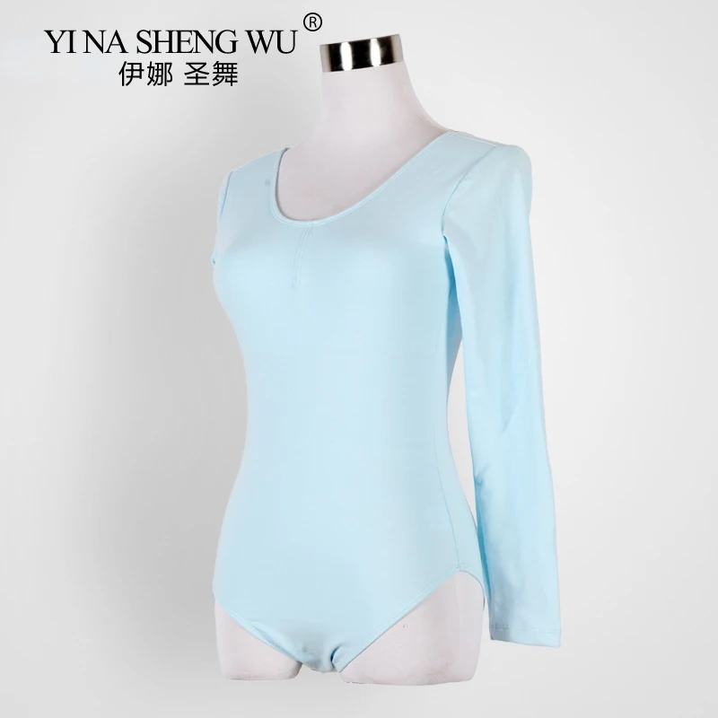 Body per danza classica per adulti per donna ragazza abbigliamento da ballo in cotone body per ginnastica a maniche lunghe/medie/corte body per balletto