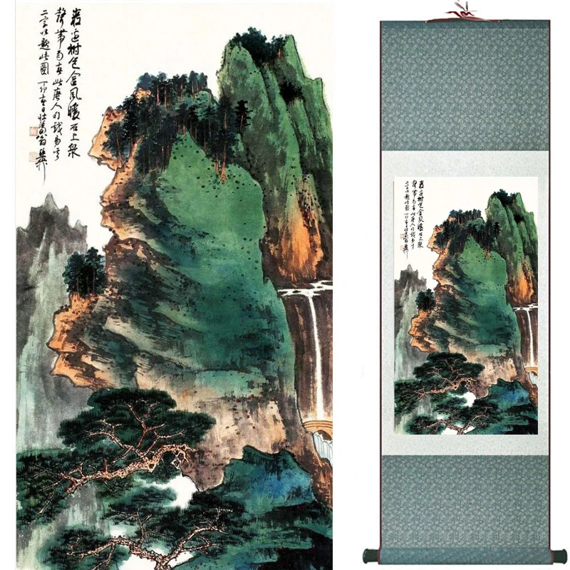 

landscape painting Home Office Decoration Chinese scroll painting Mountains and river painting 20190812014