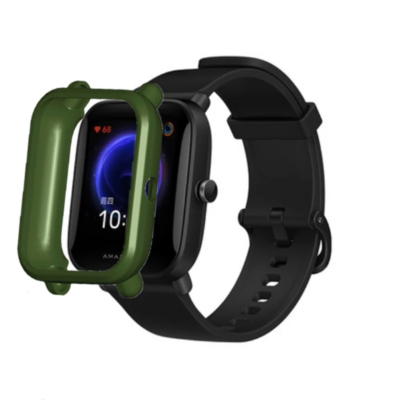 حافظة واقية لساعة Amazfit BIP S/Lite/U/Pro GTS 2 ، حافة كاملة ، إطار ، حماية ساعة صغيرة