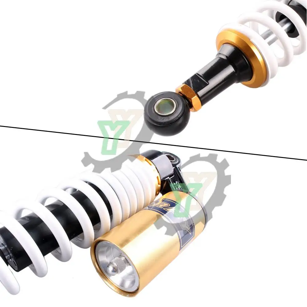 Universal Motorcycle Eye-Eye 375MM 400MM Pair Rear Air Shock Absorbers Suspension ATV Quad Scooter Kart Dirt Sport Bikes Motor