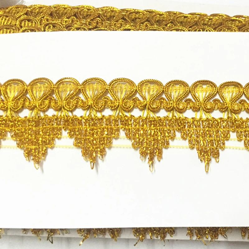 

10 Yard 4cm Gold /Silver Pearl Beaded Paillette Lace Sequins Embroidery Wedding Lace DIY Crafts Handmade Sewing Accessories