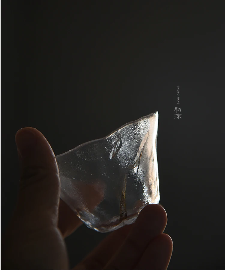 ★the beginning of the Japanese manual thickening hammer transparent heat-resistant cup sample tea cup work hat to glass