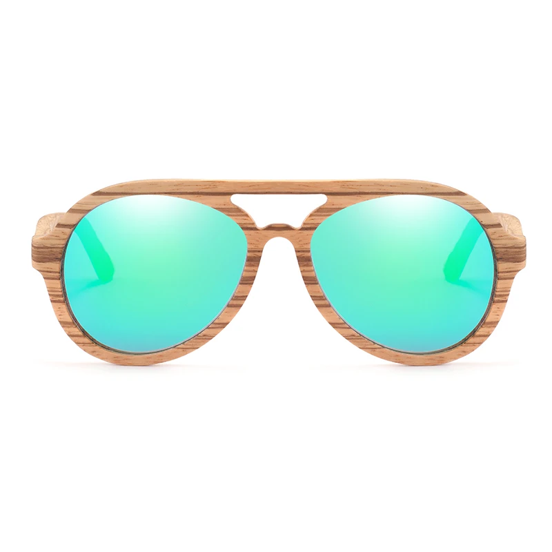 Classic Men Polarized Wood Sunglasses Mirror Lens Women Bamboo Sun Glass UV400 Protection Rtro Pilot Eyewear