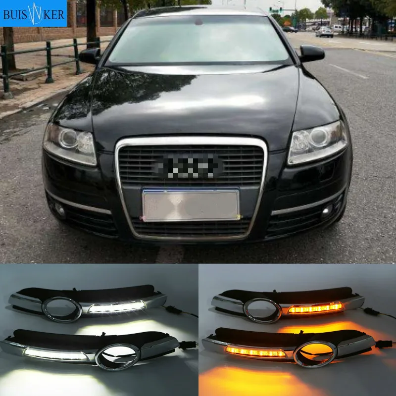 

LED Daytime Running Light DRL Light Fog Lamp Cover For Audi A6L A6 C6 2005-2008 For Quattro RS Cabriolet Allroad Front