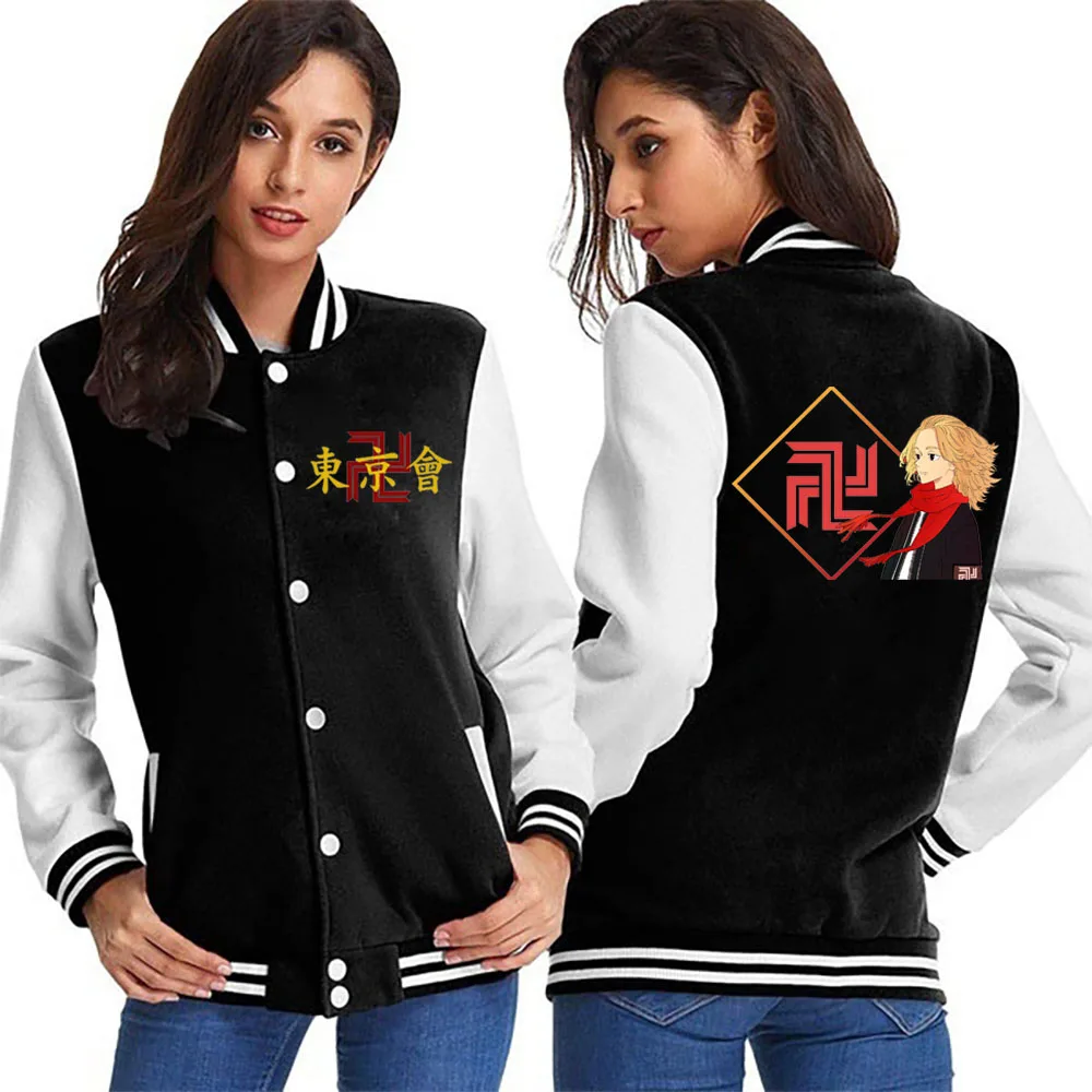 

2021 new tokyo revengers street baseball uniform jacket men and women trendy brand loose casual couple jacket