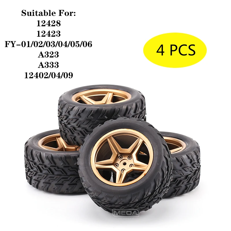 WLtoys 12428 12427 12423 FY-01/02/03 A323 A333 12402 12409 Rc Car spare parts A323-01/11 Upgrad Widen Left and right tyres Tires