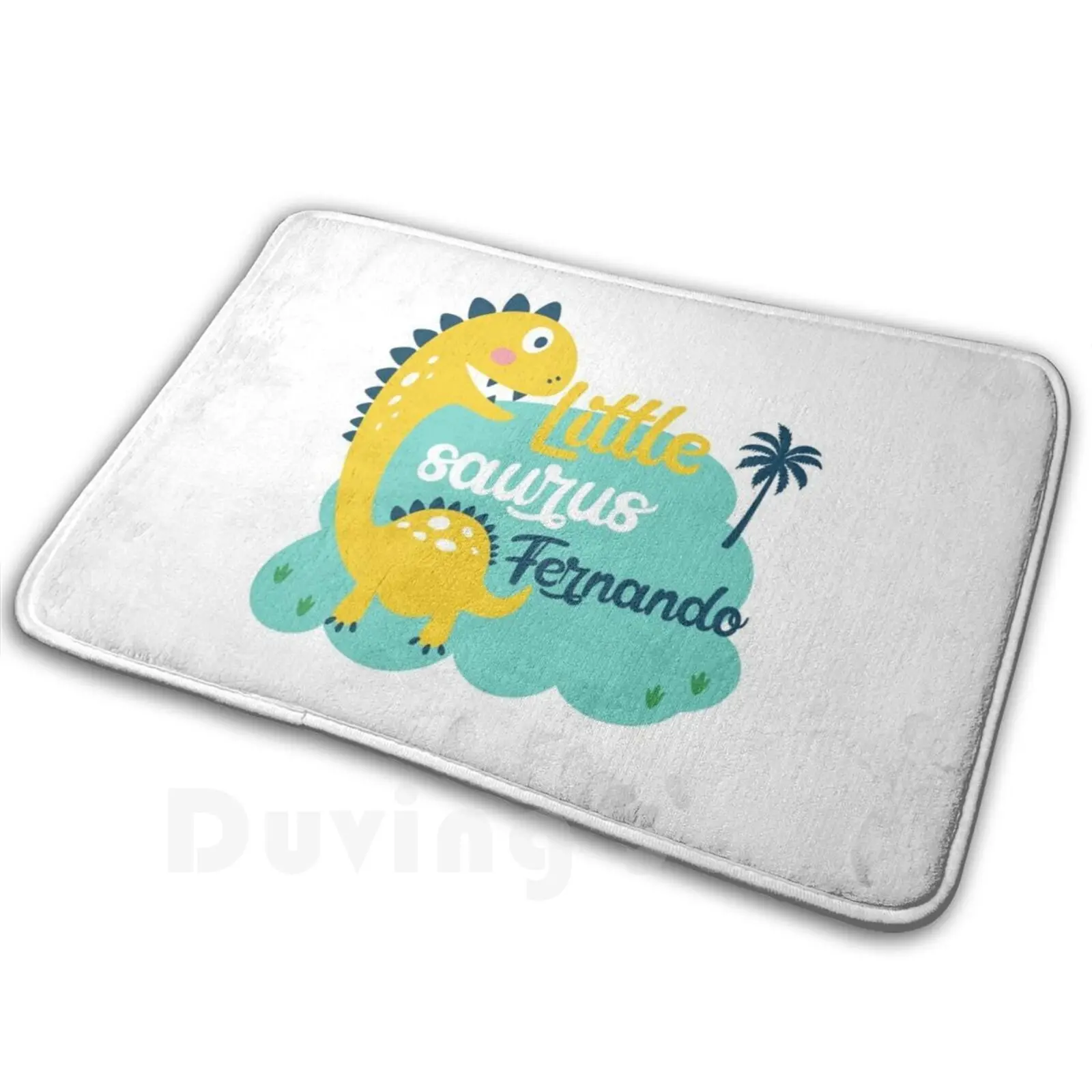 Dinosaur Fernando Carpet Mat Rug Cushion Soft Non-Slip Fernando Dino Dinosaur Little Saurus Boy Fernando Dinosaur Fernando