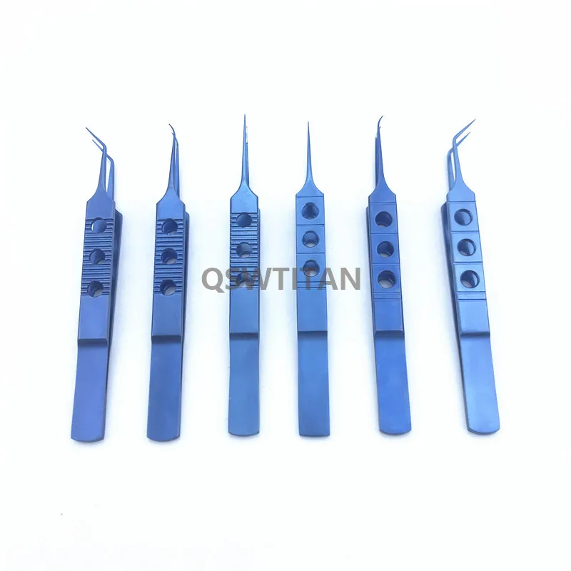 Pinzas de titanio de 11CM, plataformas, instrumentos de microcirugía Dental, oftálmica