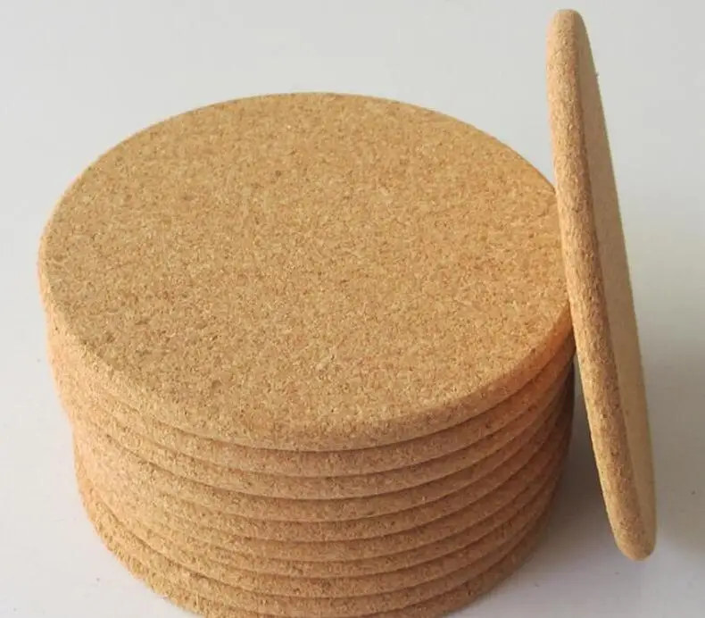 

500pcs Classic Round Plain Cork Coasters Drink Wine Mats Cork Mats Drink Wine Mat ideas for wedding and party gift