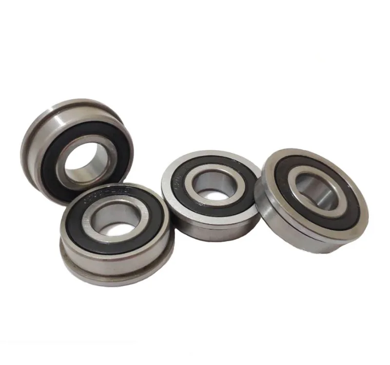 100pcs/lot F6806-2RS F6806RS Double rubber cover 30*42*7mm Flange Ball Bearing Deep Groove Ball bearing 30×42×7mm