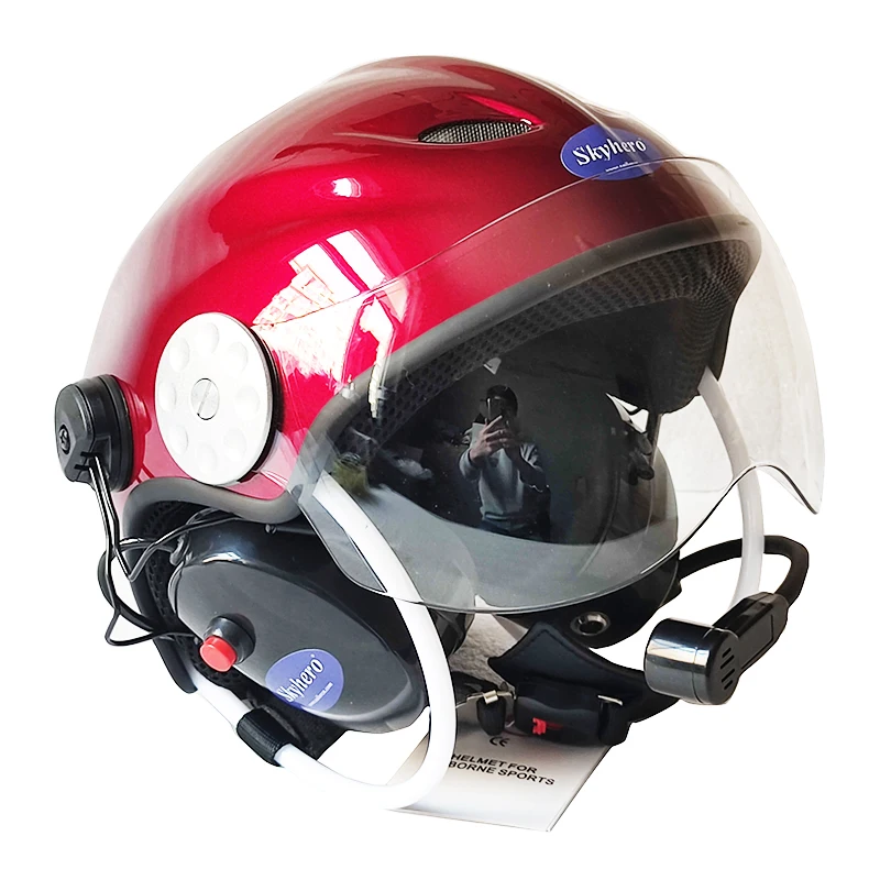 High Noise Canceling Paramotor Helmet, Use for Different Kinds of Radio Powered Paragliding Aircraft Helmet