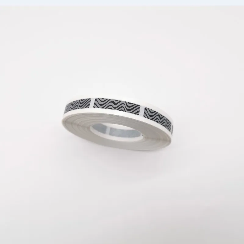 1000 Pcs 7X30 Mm Handleiding Scratch Off Sticker Label Wave Patroon Tape In Rolls Code Die Film Game bruiloft