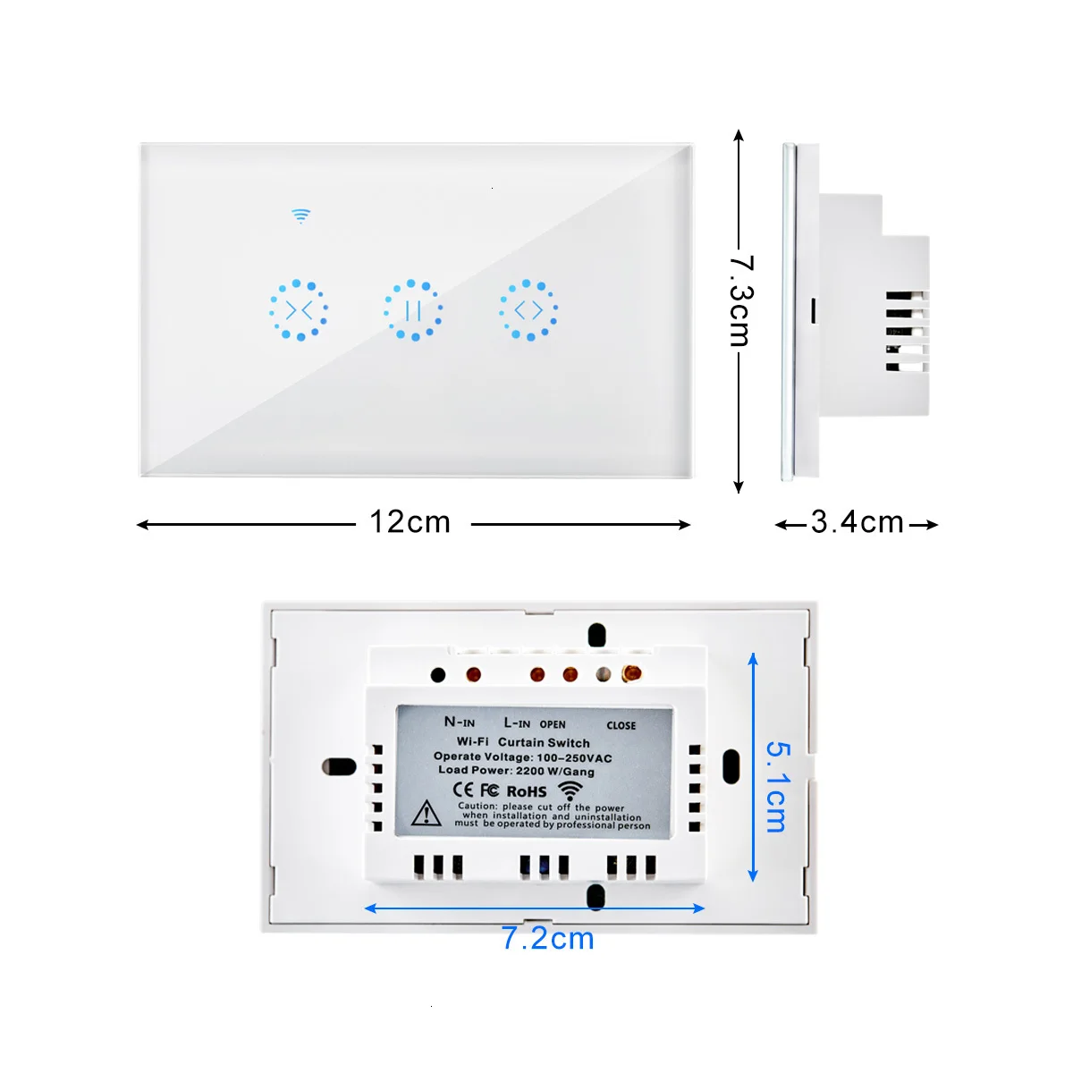 Ewelink-Stores électriques à moteur de rideau intelligent, interrupteur WiFi, commande vocale par Alexa, Echo, Google Home, 110 V, 220V, EU, US