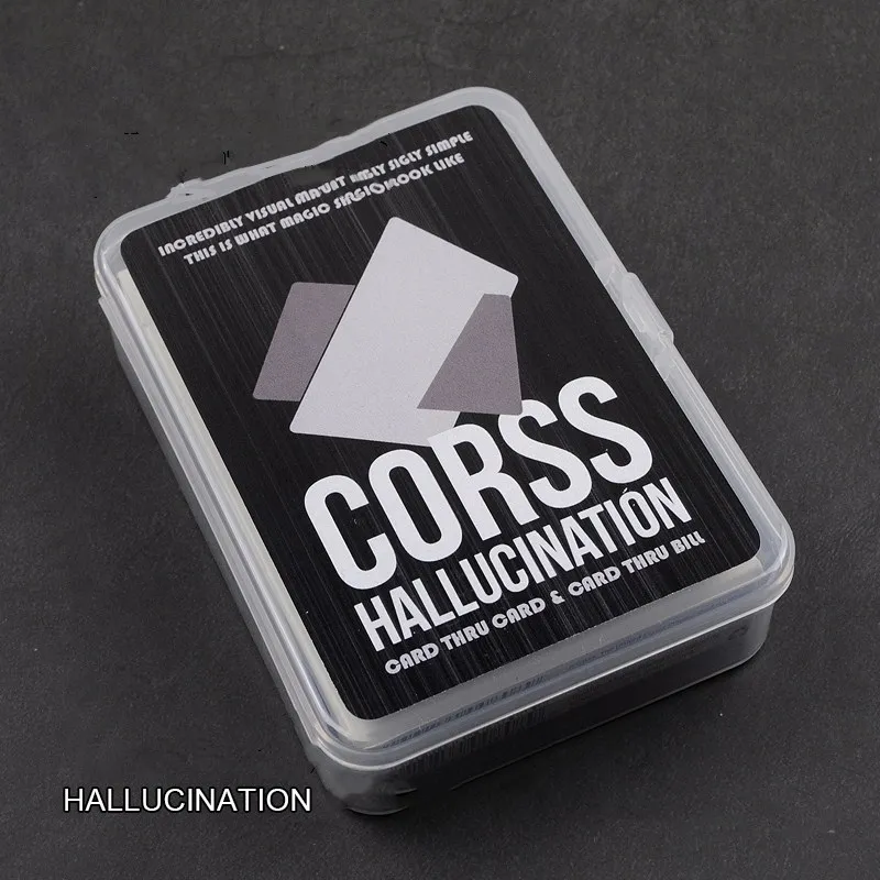 

Cross Hallucination Intersection Gimmick Card Magic Tricks Close Up Magic Props Illusions Street Magic Card Thru Bill Mentalism