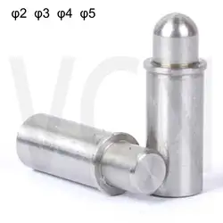 Factory High Precision VCN510 Spring Pins ,Spring Plungers Flat/Spherical Handle ,304 Stainless Steel Pins Short Stroke Plunger