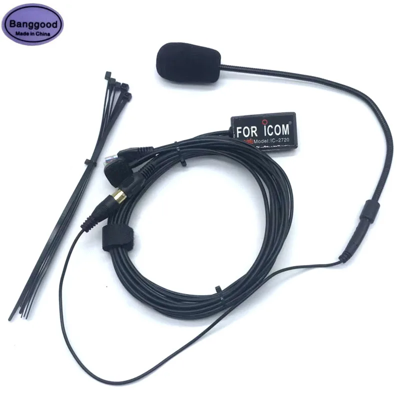 Microfone mãos-livres para ICOM, dedo novo PTT, 8 Pin, rádio do carro, IC2200H, IC2720, IC-2720, IC2820, IC-2820, IC2730, IC-2730