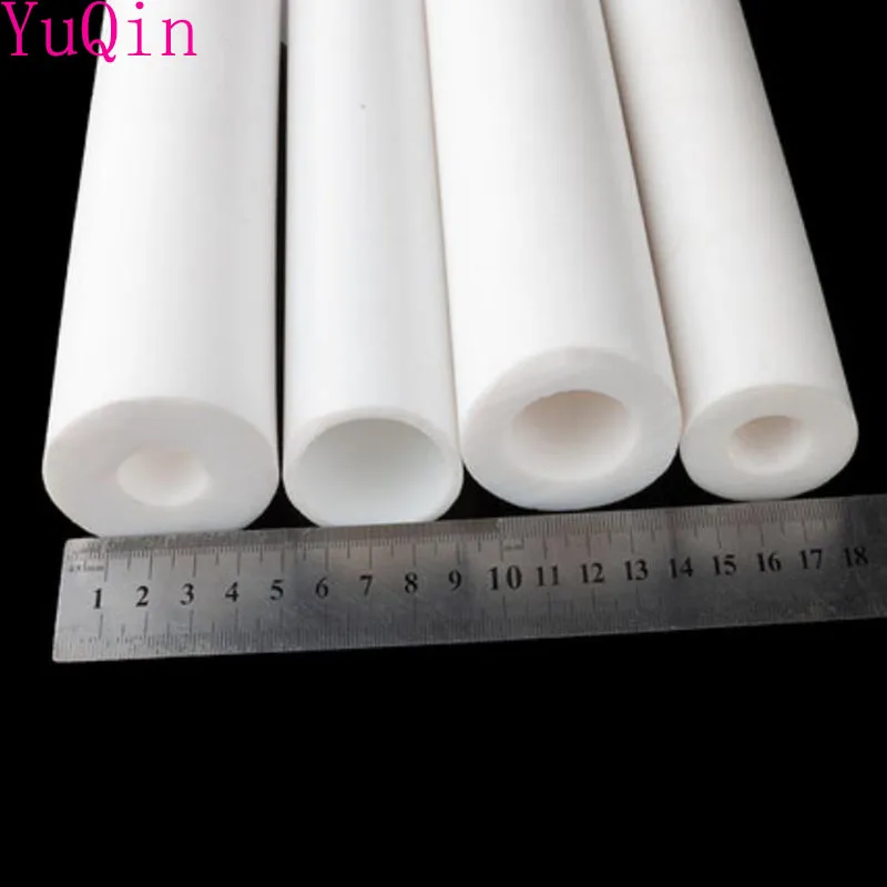 Big Diameter Hole White polytetrafluoroethylene hollow rod environment-friendly non-toxic DIY PTFE sleeve PTFE bar