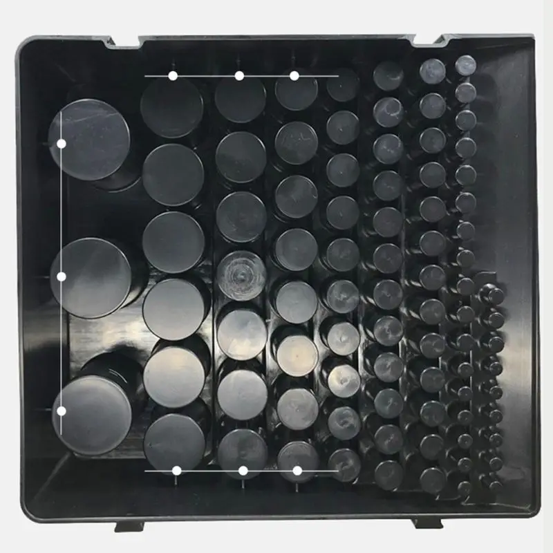 Black Drill Bit Storage Box Milling Cutter Drill Finishing Holder Organizer Case High Quality and Brand New