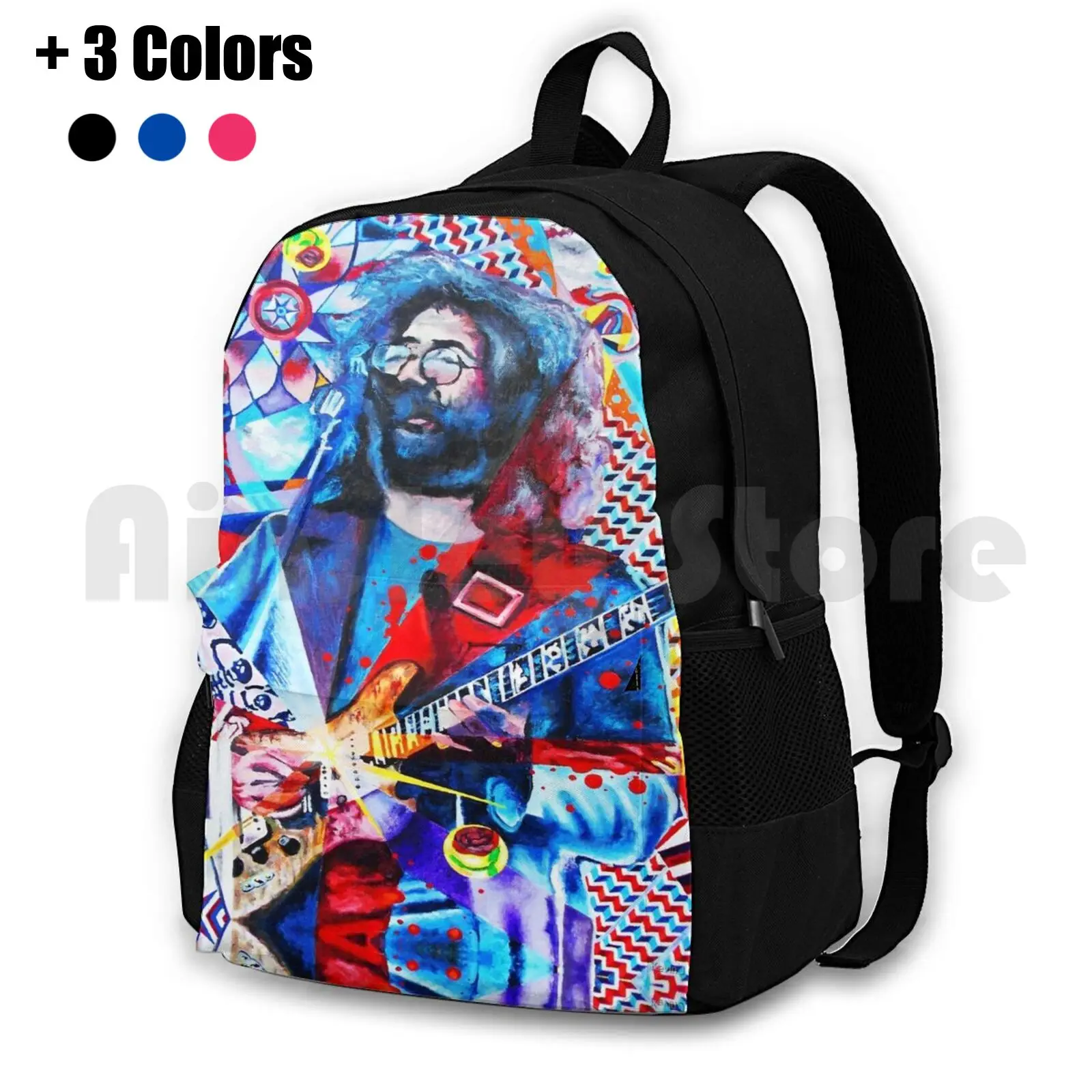 Jerome Thirteen Point Oh Outdoor Hiking Backpack Riding Climbing Sports Bag Jerry Garcia Art Jerry Garcia Kevin J Cooper